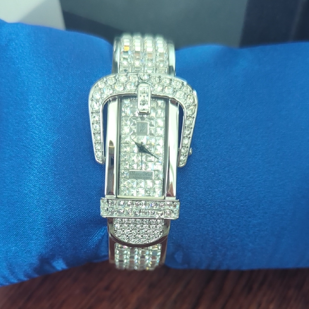Dazzling Silver Crystal Women's Watch